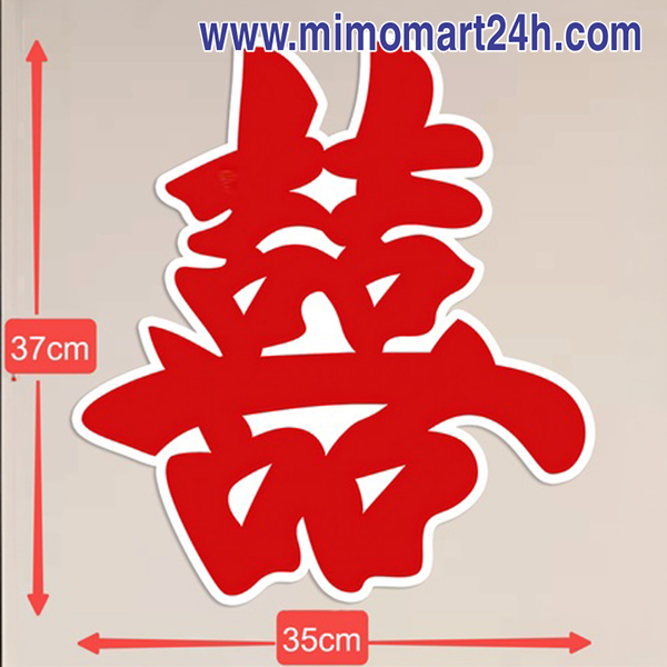 Chữ Hỷ Giấy Truyền Thống