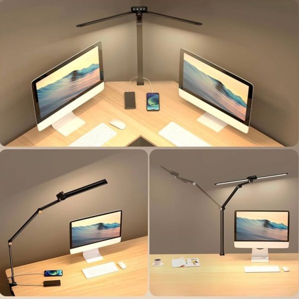 Alternative view of Đèn bàn LED Syrinx - JW5512 kẹp thành bàn, đèn bàn hai đầu công tắc cảm biến