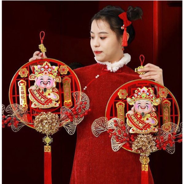 Alternative view of Dải Treo Thần Tài Lắc Đầu Gọi Tài Lộc – Trang Trí Tết May Mắn, Thu Hút Tài Vận