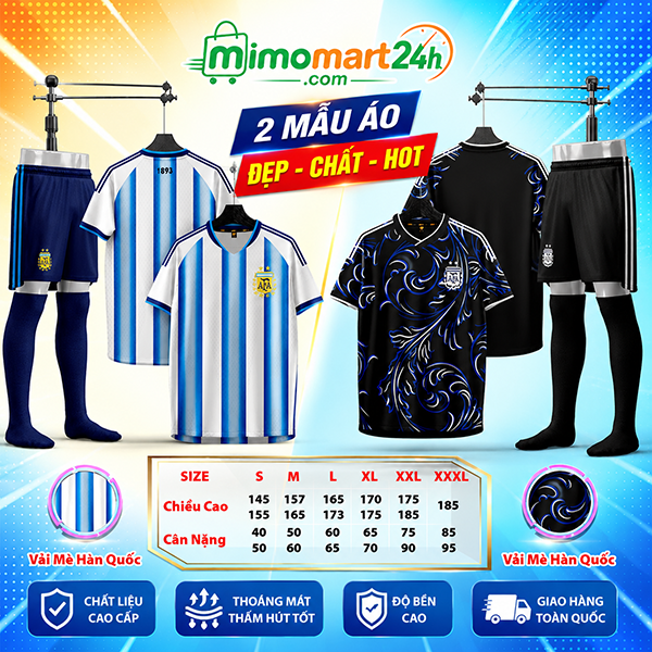 Áo Bóng Đá ĐT Argentina World Cup 2026-2027