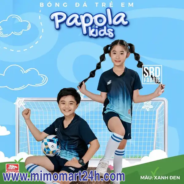 Alternative view of Áo Bóng Đá trẻ em Riki Papola kids