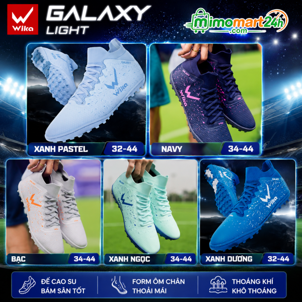Giày Bóng Đá Trẻ Em Wika Galaxy Light Kids